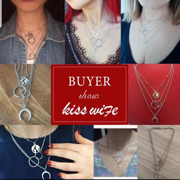 *Moyra* World Rings Necklace - Picture 3 of 3